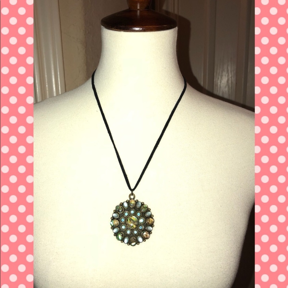 Floral Medallion Necklace